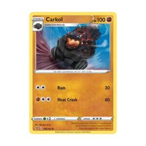 Carkol Pokémon Card - Sword & Shield Rebel Clash 106/192 - Stage 1 - 2020